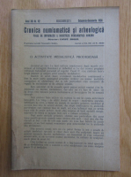 Cronica numismatica si arheologica, anul XIII, nr. 112, octombrie-decembrie 1938