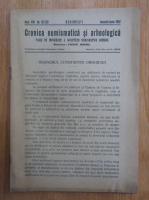 Cronica numismatica si arheologica, anul XVI, nr. 121-122, ianuarie-iunie 1942