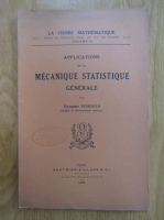 Georgette Schouls - Applications de la mecanique statistique generale