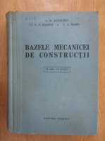 A. M. Afanasiev - Bazelee mecanicei de constructii