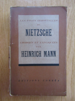 Heinrich Mann - Les pages immortelles de nietzsche