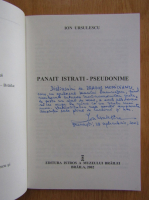 Ion Ursulescu - Panait Istrati. Pseudonime (cu autograful autorului)
