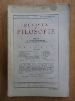 Revista de Filosofie, volumul XV, nr. 4, octombrie-decembrie 1930