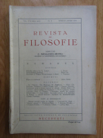 Revista de Filosofie, volumul XVI, nr. 2, aprilie-iunie 1931