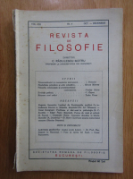Revista de Filosofie, volumul XXI, nr. 4, octombrie-decembrie 1936