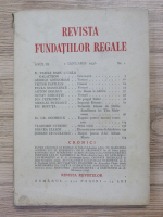 Revista Fundatiilor Regale, anul III, nr. 1, ianuarie 1936