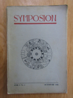 Anticariat: Revista Symposion, anul I, nr. 1, octombrie 1938