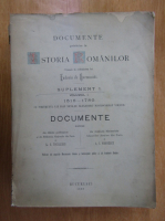 Gr. G. Tocilescu, A. I. Odobescu - Documente privitore la istoria romanilor (volumul 1)