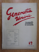 Revista Generatia Unirii, nr. 12, februarie 1930