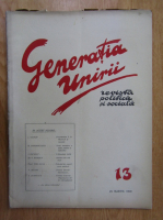 Revista Generatia Unirii, nr. 13, martie 1930