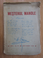 Revista Mesterul Manole, anul I, nr. 5-6, iunie-august 1939