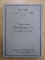 C. Michalke - Siemens Handbucher, volumul 1. Allgemeine Grundlagen der Elektrotechnik