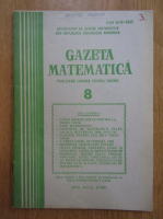 Anticariat: Revista Gazeta Matematica, anul XCI, nr. 8, 1986