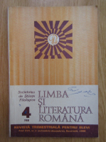 Revista Limba si literatura romana, anul XVII, nr. 4, 1988