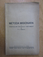 T. Negoita - Metoda misionara a profetilor Vechiului Testament