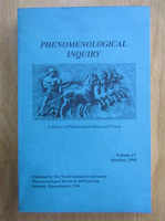 Phenomenological Inquiry (volumul 19)
