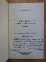 Vasile Vetisanu - Cronica codicelui de la Ieud, 1391-1991 (cu autograful autorului)