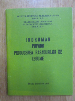 Indrumar privind producerea rasadurilor de legume