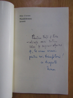 Nina Cassian - Numaratoarea inversa (cu autograful autorului)