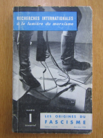 Anticariat: Recherches internationales a la lumiere du marxisme, nr. 1, mai-iunie 1958