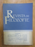 Revista de Filozofie, anul XI, nr. 2, 1964
