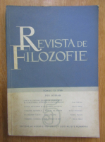 Revista de Filozofie, tomul 13, nr. 5, 1966