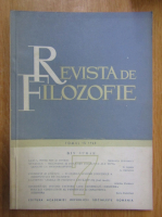 Revista de Filozofie, tomul 15, nr. 7, 1968