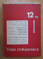 Revista Viata Romaneasca, anul XX, nr. 12, decembrie 1967