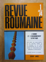 Revue Roumaine, anul XXVIII, nr. 1, 1974