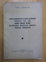 V. Nicolescu-Due - Statele democratice si statele autoritare. Rasboiul 1914-1918