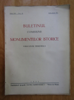 Anticariat: Buletinul Comisiunii Monumentelor Istorice, anul XXX, fasc. 92, aprilie-iunie 1937