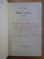 Anticariat: Ion Balan - Febre ceresti (cu autograful autorului)