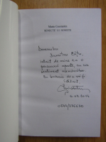 Marin Constantin - Sonete (cu autograful autorului)