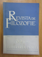 Revista de Filozofie, tomul 11, nr. 4, 1964