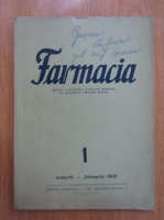 Revista Farmacia, anul VIII, nr. 1, ianuarie-februarie 1960