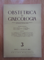 Anticariat: Revista Obstetrica si ginecologia, nr. 3, mai-iunie 1963