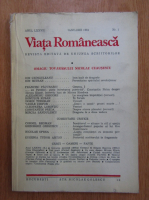 Revista Viata Romaneasca, anul LXXVII, nr. 1, ianuarie 1982