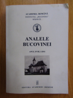 Analele Bucovinei, an XVIII, nr. 1, 2011