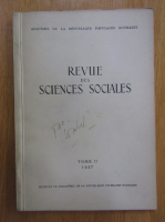 Revue des Sciences Sociales, volumul II, 1957