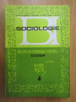 Sociologie, volumul 8, nr. 4, 1971