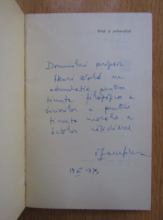 Vasile Dem. Zamfirescu - Etica si psihanaliza (cu autograful autorului)