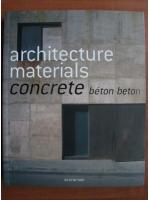 Architecture materials. Concrete beton beton