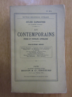 Anticariat: Jules Lemaitre - Les contemporains (volumul 3)