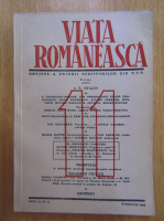 Revista Viata Romaneasca, anul II, nr. 11, noiembrie 1949