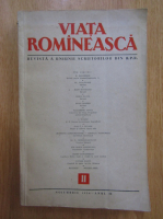 Revista Viata Romaneasca, anul IX, nr. 11, noiembrie 1955