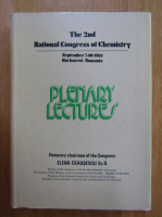 The 2nd National Congress of Chemistry. Plenary Lectures