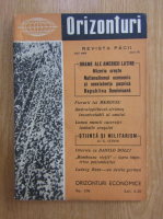 Revista Orizonturi, anul IX, nr. 108, mai 1960