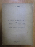 A. G. Lowy - Istoria universala este judecata suprema