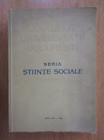 Analele Universitatii Bucuresti. Seria Stiinte Sociale. Filologie, anul XVII, 1968
