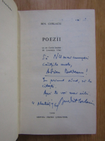 Ben. Corlaciu - Poezii (cu autograful autorului)